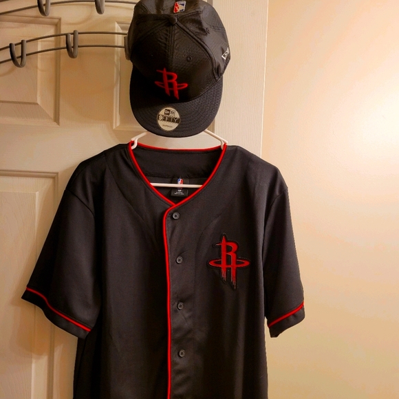 NBA Other - Houston Rockets jersey (large  & hat combo New